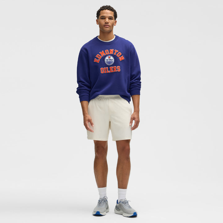 Edmonton Oilers lululemon Steady State Pullover Larkspur Blue Crewneck