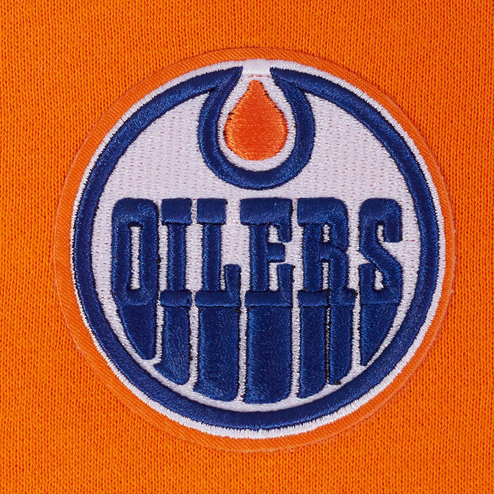 Edmonton Oilers Pro Standard Classic Icon Orange Drop Shoulder T-Shirt