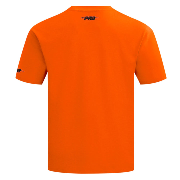 Edmonton Oilers Pro Standard Classic Icon Orange Drop Shoulder T-Shirt
