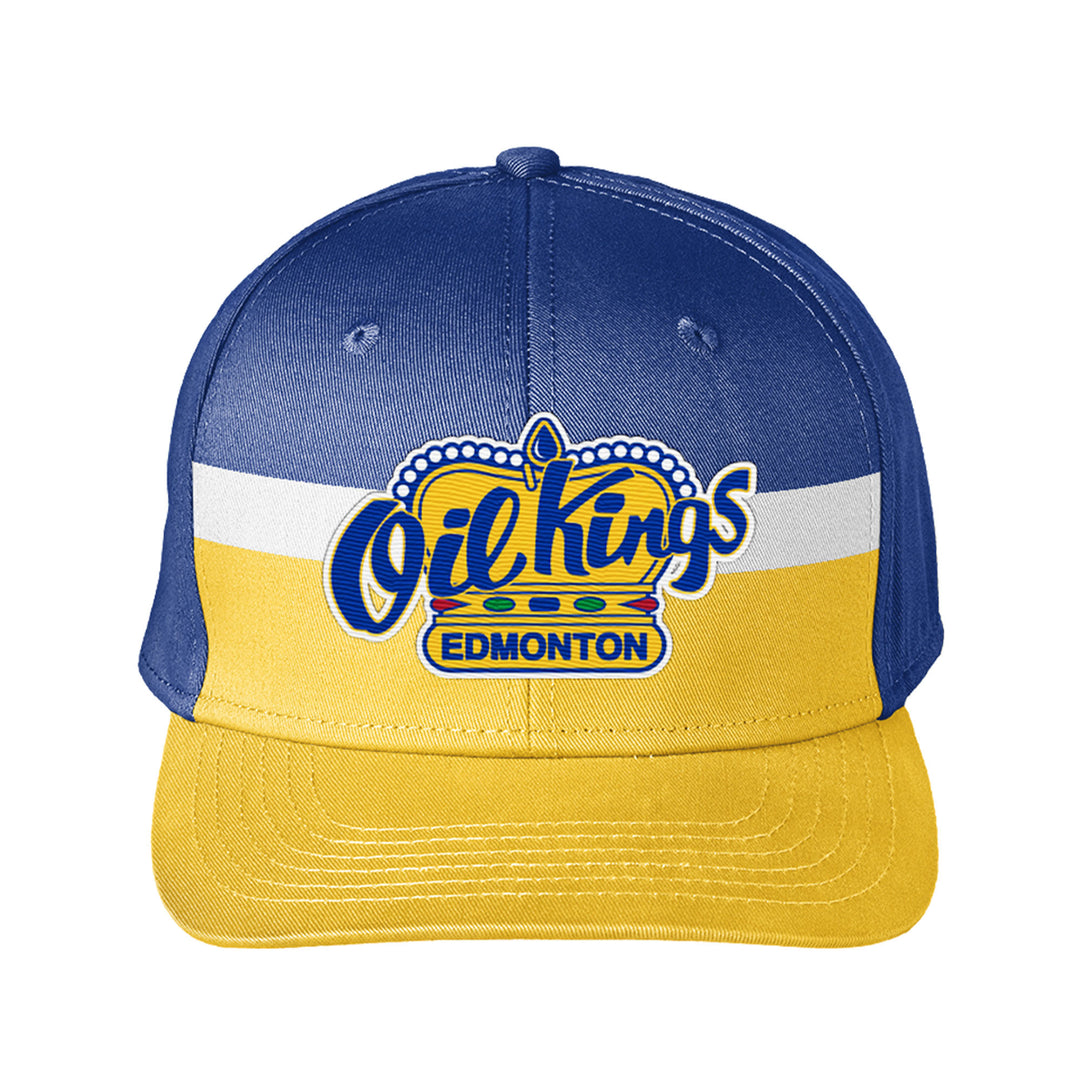 Edmonton Oil Kings Bardown Sports Blue Trick Snapback Hat