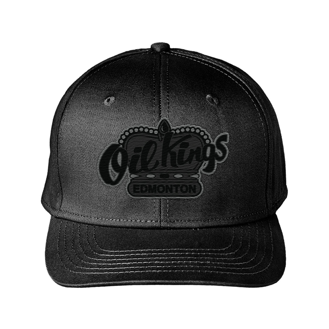 Edmonton Oil Kings Bardown Sports Black Stealth Snapback Hat
