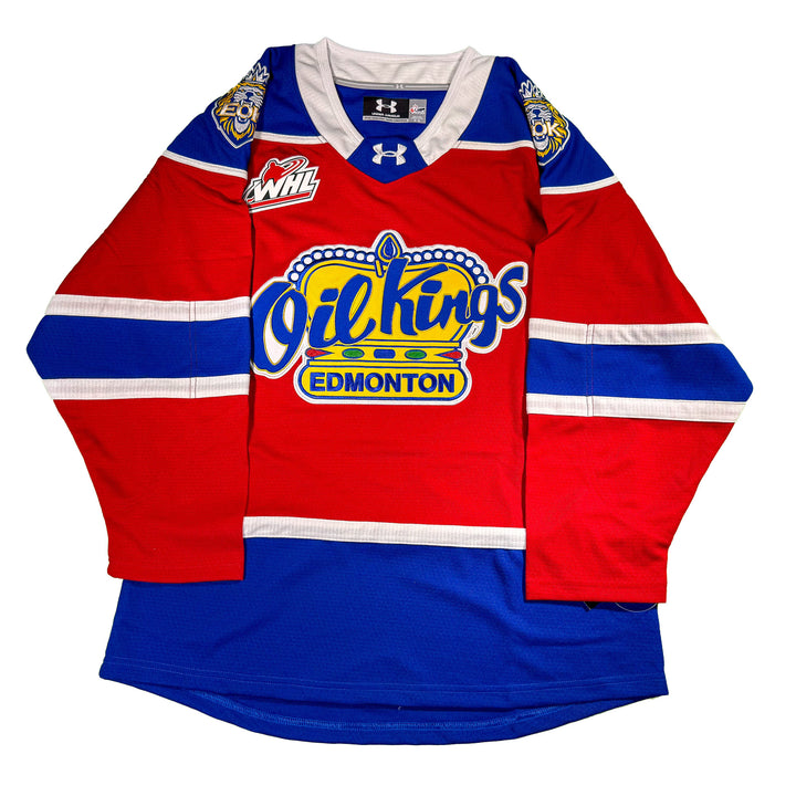 Edmonton Oil Kings Under Armour Authentic Red Home Jersey