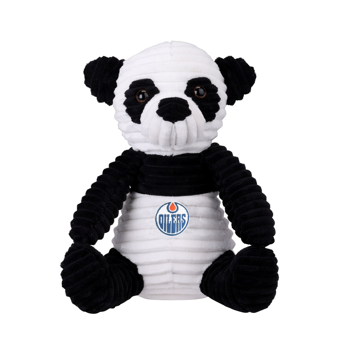 Edmonton Oilers 10" Corduroy Panda Plushie Toy