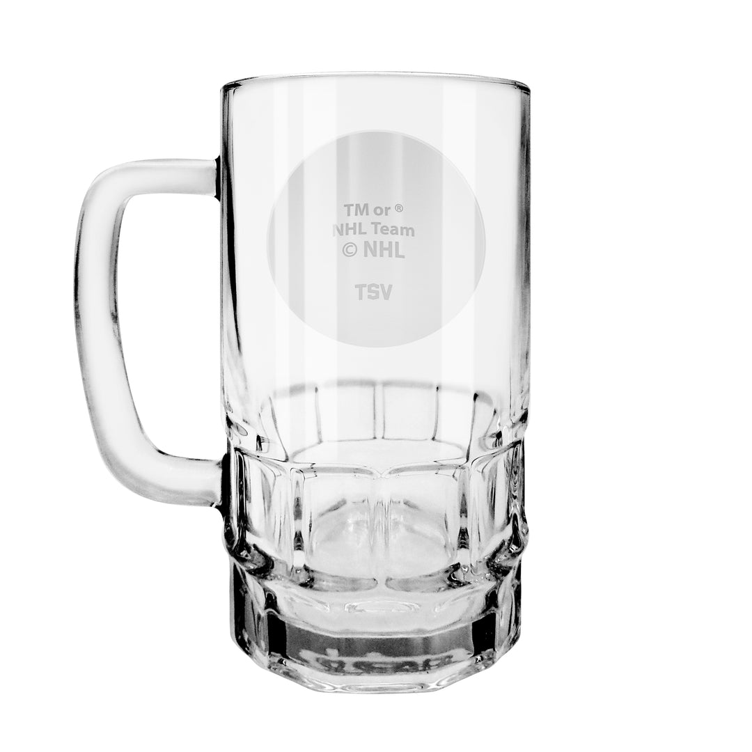 Edmonton Oilers 18 oz Medallion Beer Stein Glass Mug