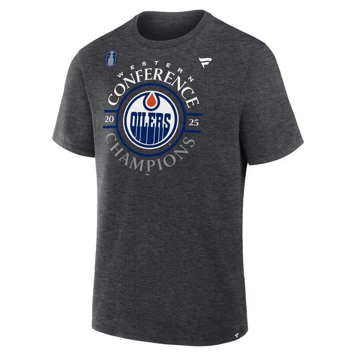 Edmonton Oilers 2025 Stanley Cup Playoffs Fanatics Western Conference Champs Locker Room T-Shirt