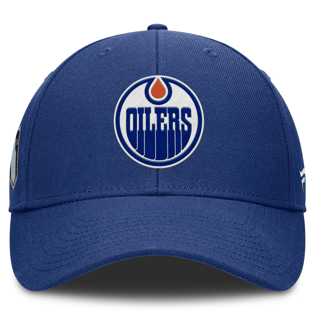 Edmonton Oilers Fanatics 2025 Stanley Cup Playoffs Participant Blue Adjustable Hat