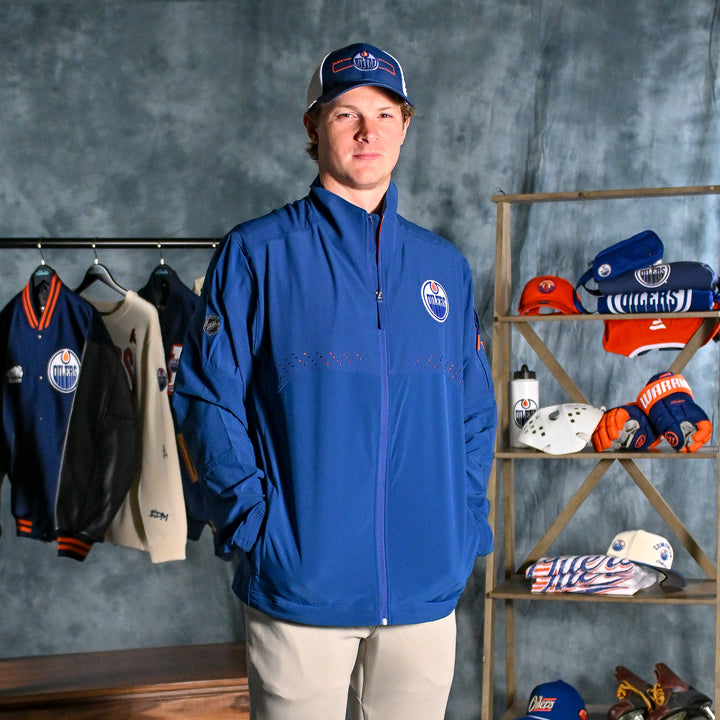 Edmonton Oilers 2026-27 Fanatics Authentic Pro Blue Rink Coach's Jacket