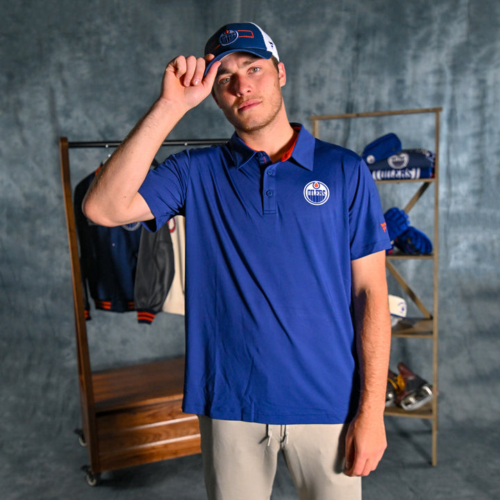 Edmonton Oilers 2026-27 Fanatics Authentic Pro Blue Rink Polo