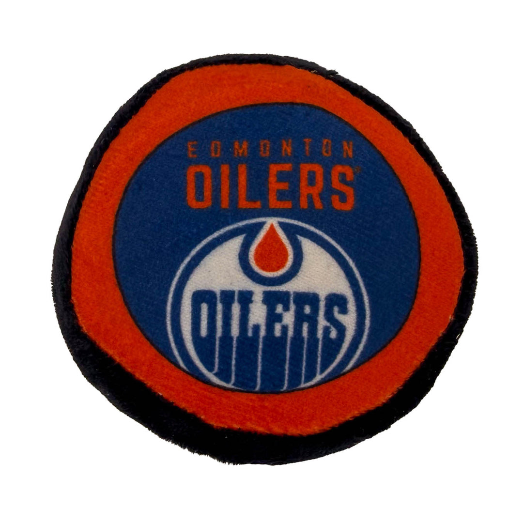 Edmonton Oilers 3.5" Hockey Puck Plushie Toy