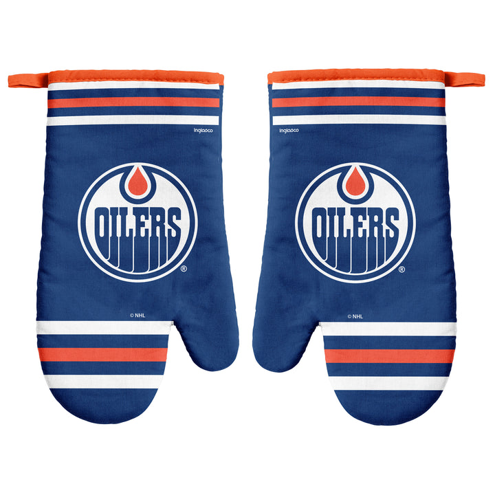 Edmonton Oilers Blue 2-Piece Home Logo Oven Mitt Set