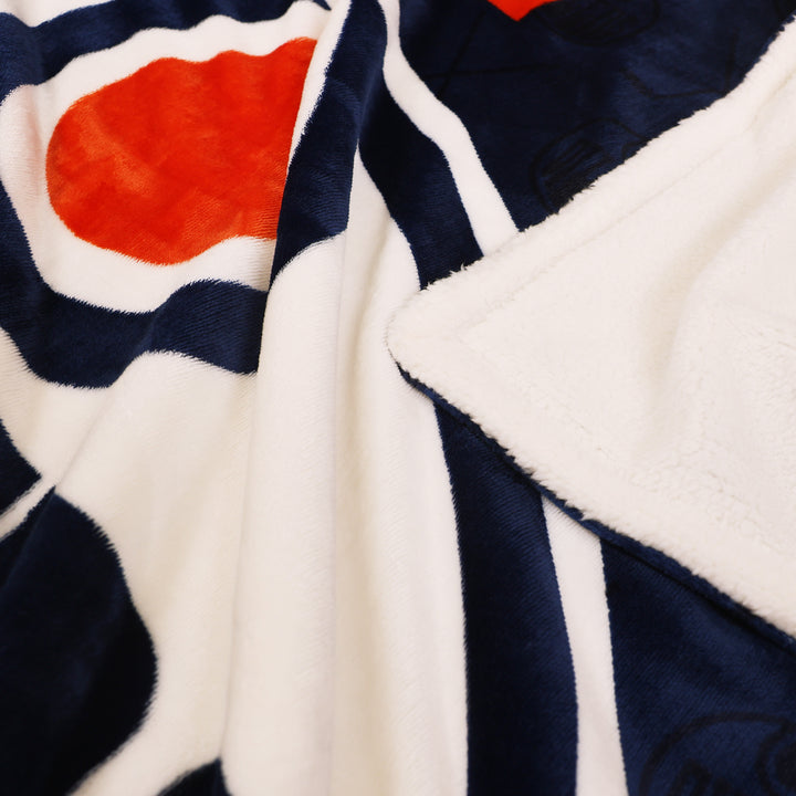 Edmonton Oilers Blue Home Logo 50" x 60" Throw Blanket