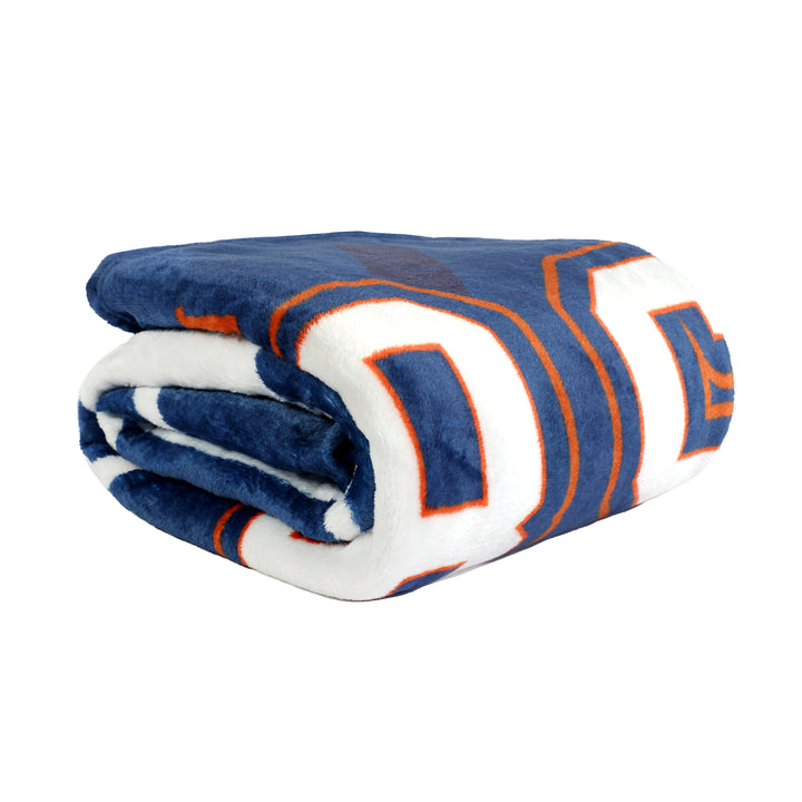Edmonton Oilers Blue Home Logo 62" x 90" Jumbo Blanket