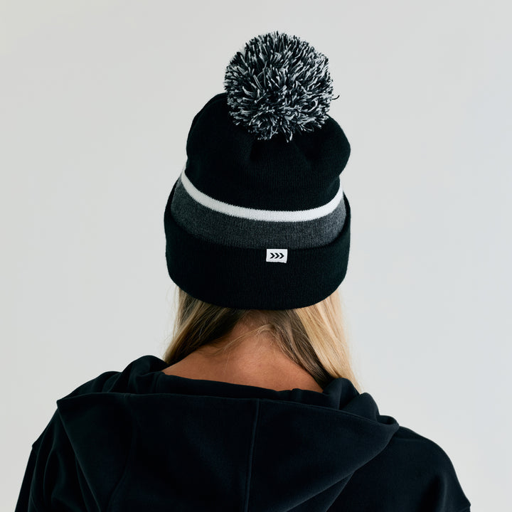 Edmonton Oilers Bomber Black Base Knit Toque