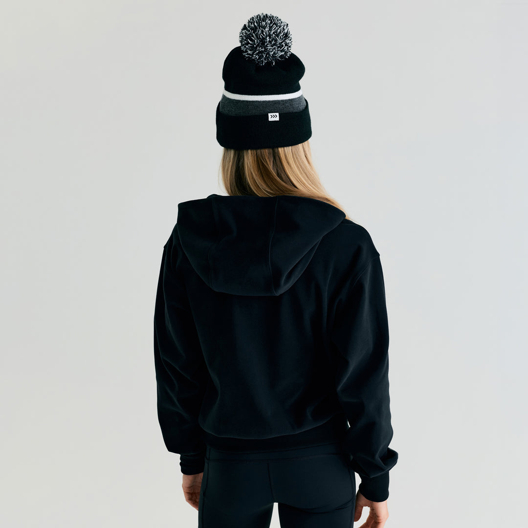 Edmonton Oilers Bomber Black Base Knit Toque