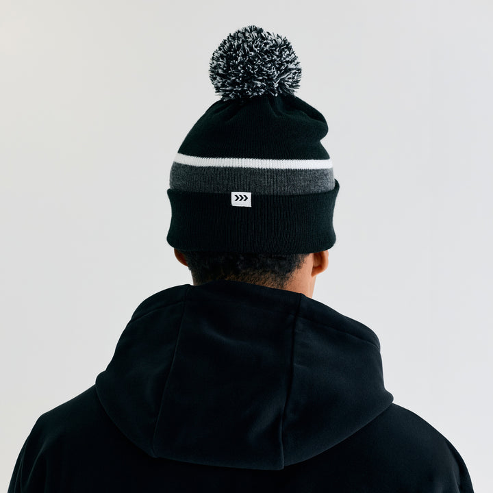 Edmonton Oilers Bomber Black Base Knit Toque