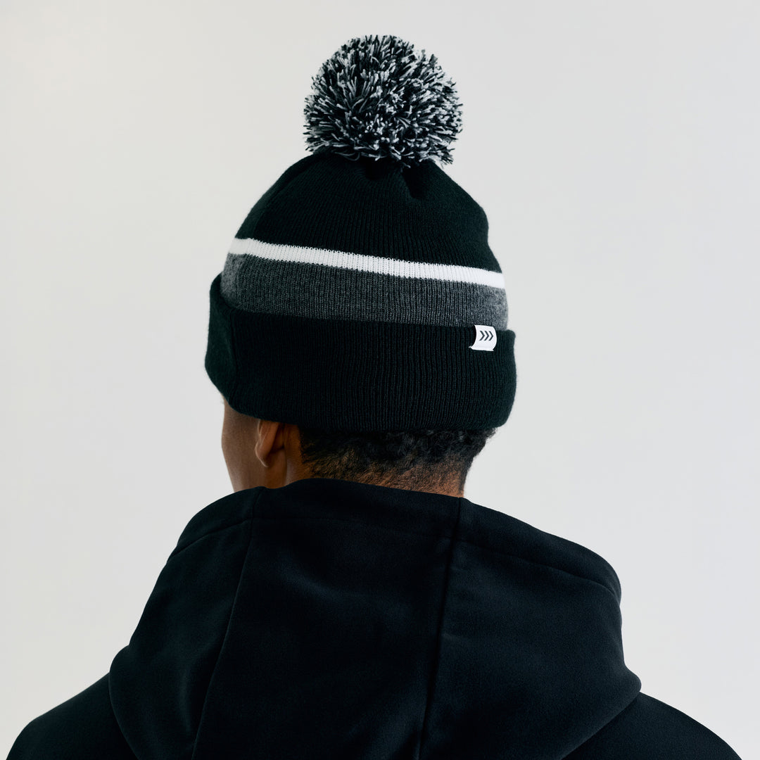 Edmonton Oilers Bomber Black Base Knit Toque