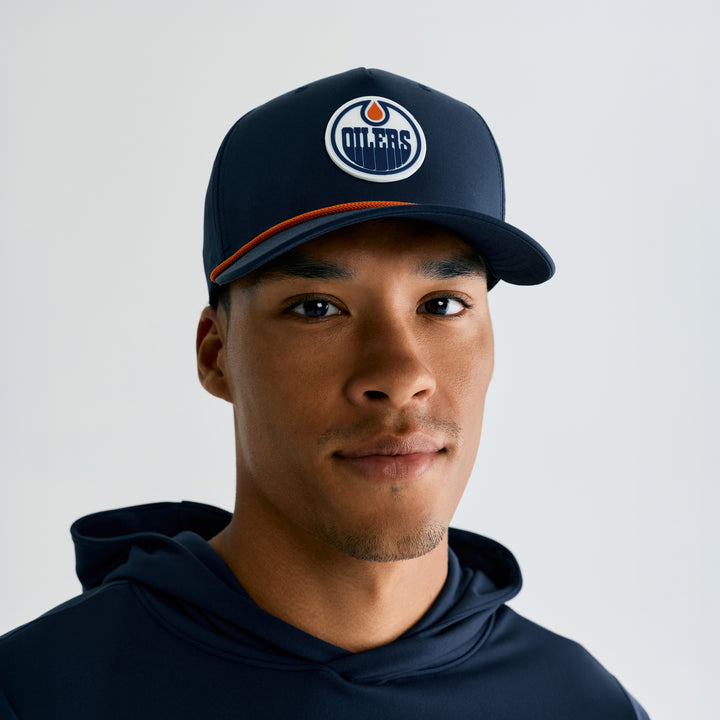 Edmonton Oilers Bomber Navy Ambition Snapback Hat