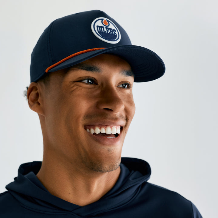 Edmonton Oilers Bomber Navy Ambition Snapback Hat