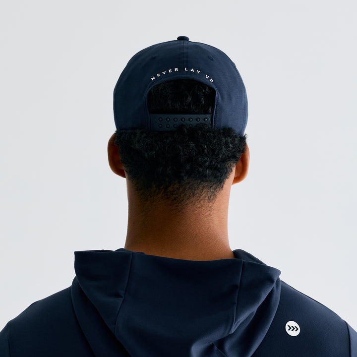 Edmonton Oilers Bomber Navy & White Method Snapback Hat