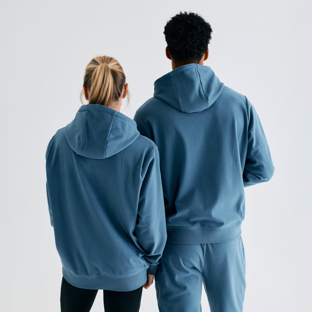 Edmonton Oilers Unisex Bomber Steel Blue Emerge Pullover Hoodie