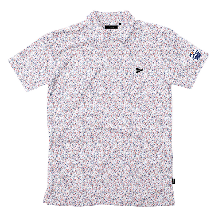 Edmonton Oilers Breezy Golf Have An Opening Day White Polo