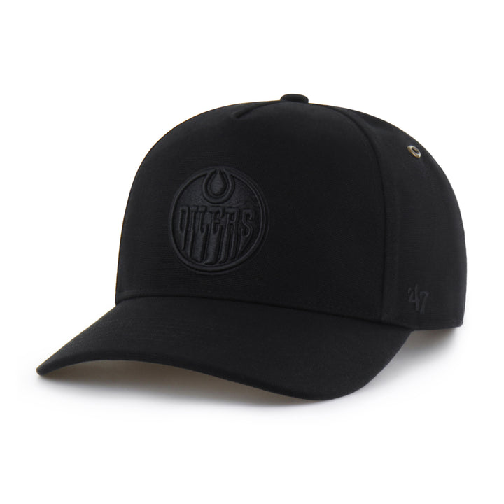 Edmonton Oilers Carhartt '47 Black Tonal Hitch Snapback Hat