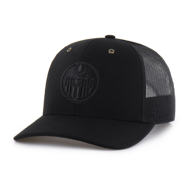 Edmonton Oilers Carhartt '47 Black Tonal Trucker Snapback Hat