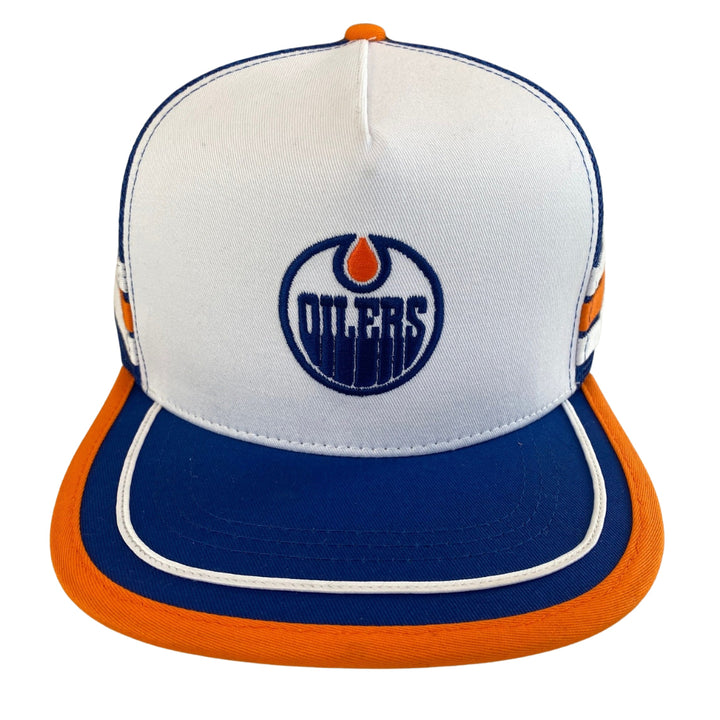 Edmonton Oilers City of Champs White Retro Baseball Snapback Hat