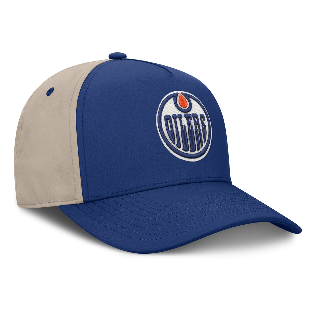 Edmonton Oilers Fanatics 2026 Stanley Cup Playoffs Authentic Pro Locker Room Participant Blue Snapback Hat