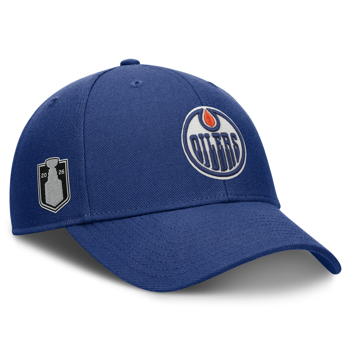 Edmonton Oilers Fanatics 2026 Stanley Cup Playoffs Participant Blue Adjustable Hat