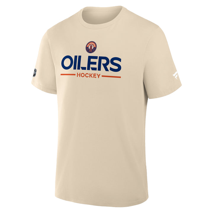 Edmonton Oilers Fanatics Authentic Pro Cream Alternate Cream T-Shirt