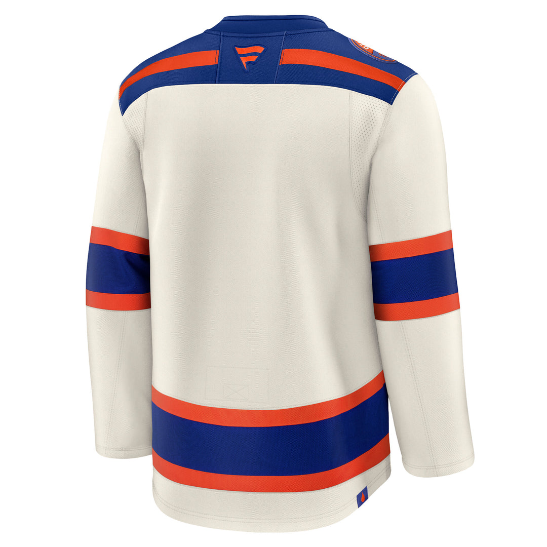 Edmonton Oilers Fanatics Blank Premium Cream Alternate Jersey