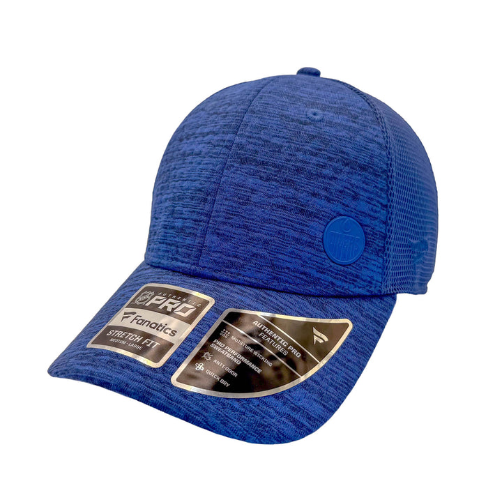 Edmonton Oilers Fanatics Blue Recover Authentic Pro Mesh Flex Hat