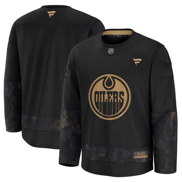 Edmonton Oilers Fanatics Breakaway Military Appreciation Jersey