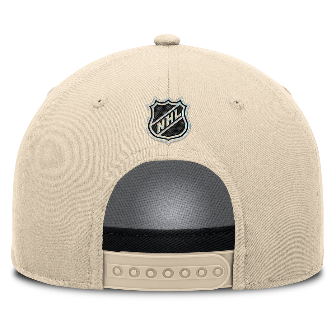 Edmonton Oilers Fanatics Cream Alternate Authentic Pro Snapback Hat