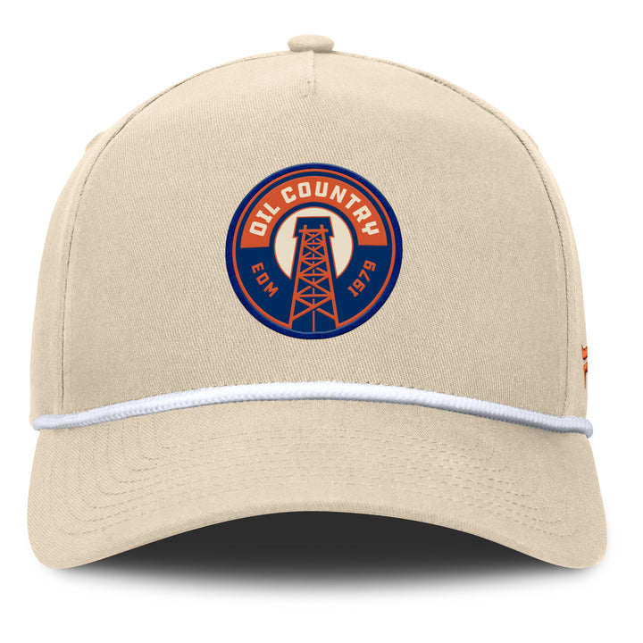 Edmonton Oilers Fanatics Cream Alternate Authentic Pro Snapback Hat