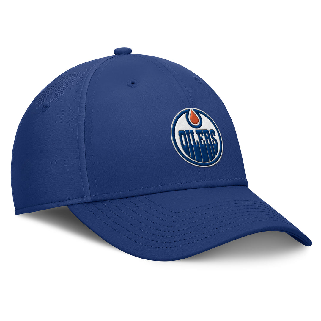 Edmonton Oilers Fanatics Patch Poly Blue Adjustable Hat