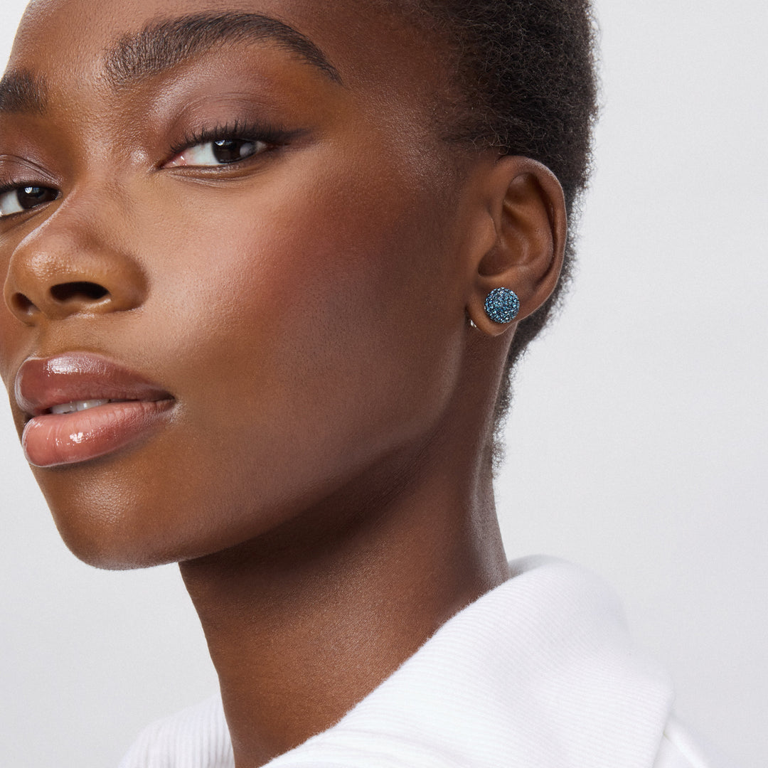 Edmonton Oilers Hillberg & Berk Sparkle Ball Stud Trio Earrings