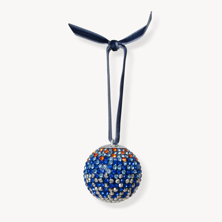 Edmonton Oilers Hillberg & Berk Fade Sparkle Ball Ornament