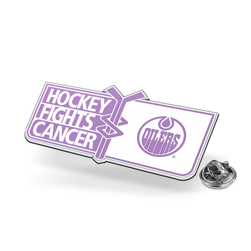 Edmonton Oilers Hockey Fights Cancer Lapel Pin – ICE District Authentics