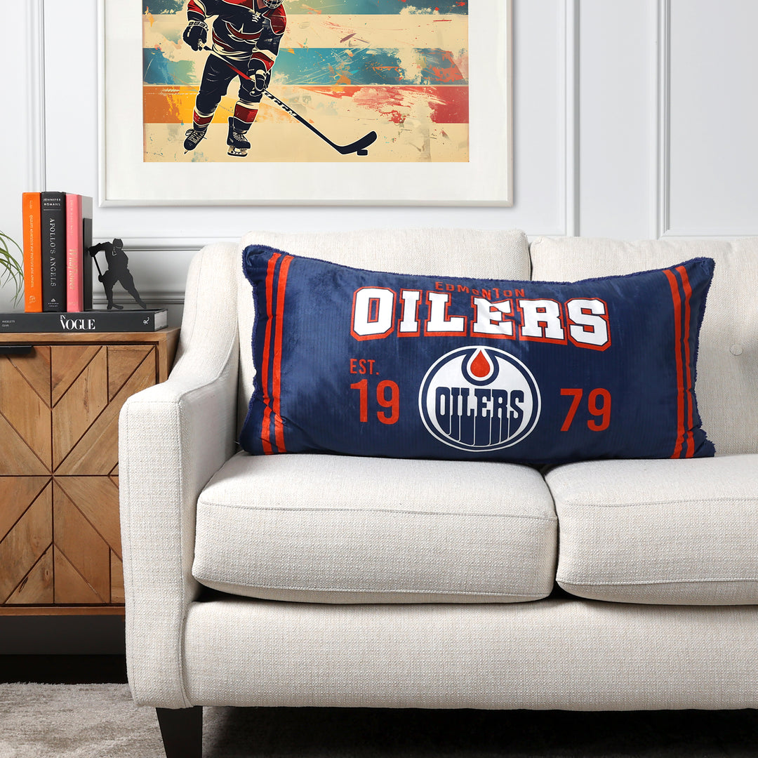 Edmonton Oilers Home Logo Body Pillow