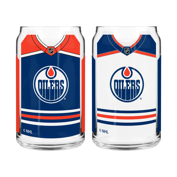 Edmonton Oilers Home & Away 2-pack Can Glass Set