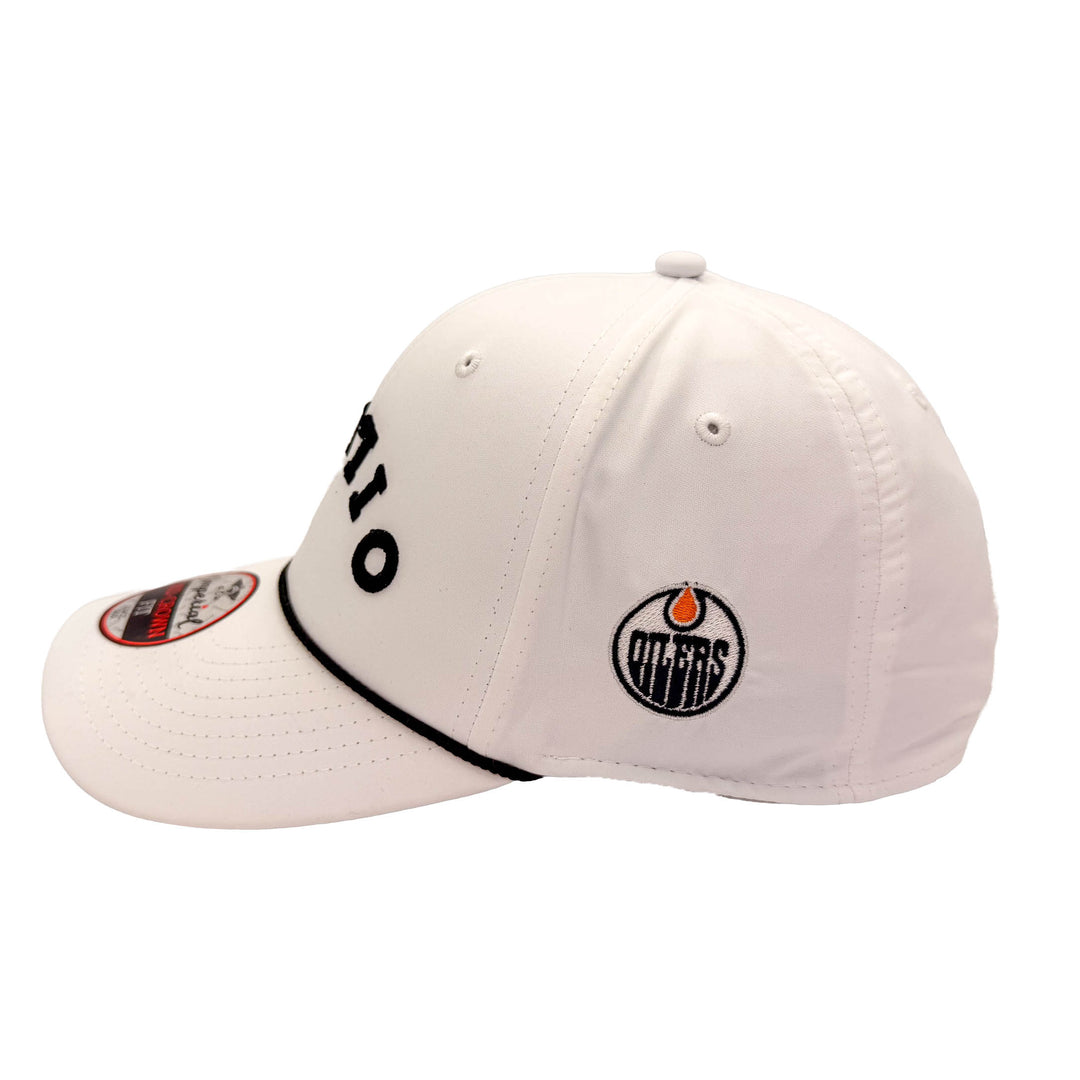 Edmonton Oilers Imperial Sports White Rope Mid-Crown Wrightson Upside Down Snapback Hat