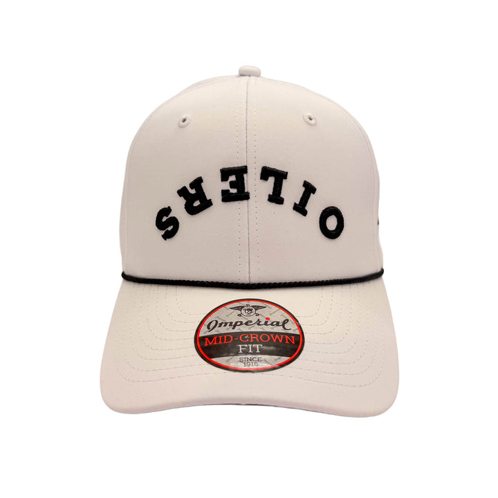 Edmonton Oilers Imperial Sports White Rope Mid-Crown Wrightson Upside Down Snapback Hat