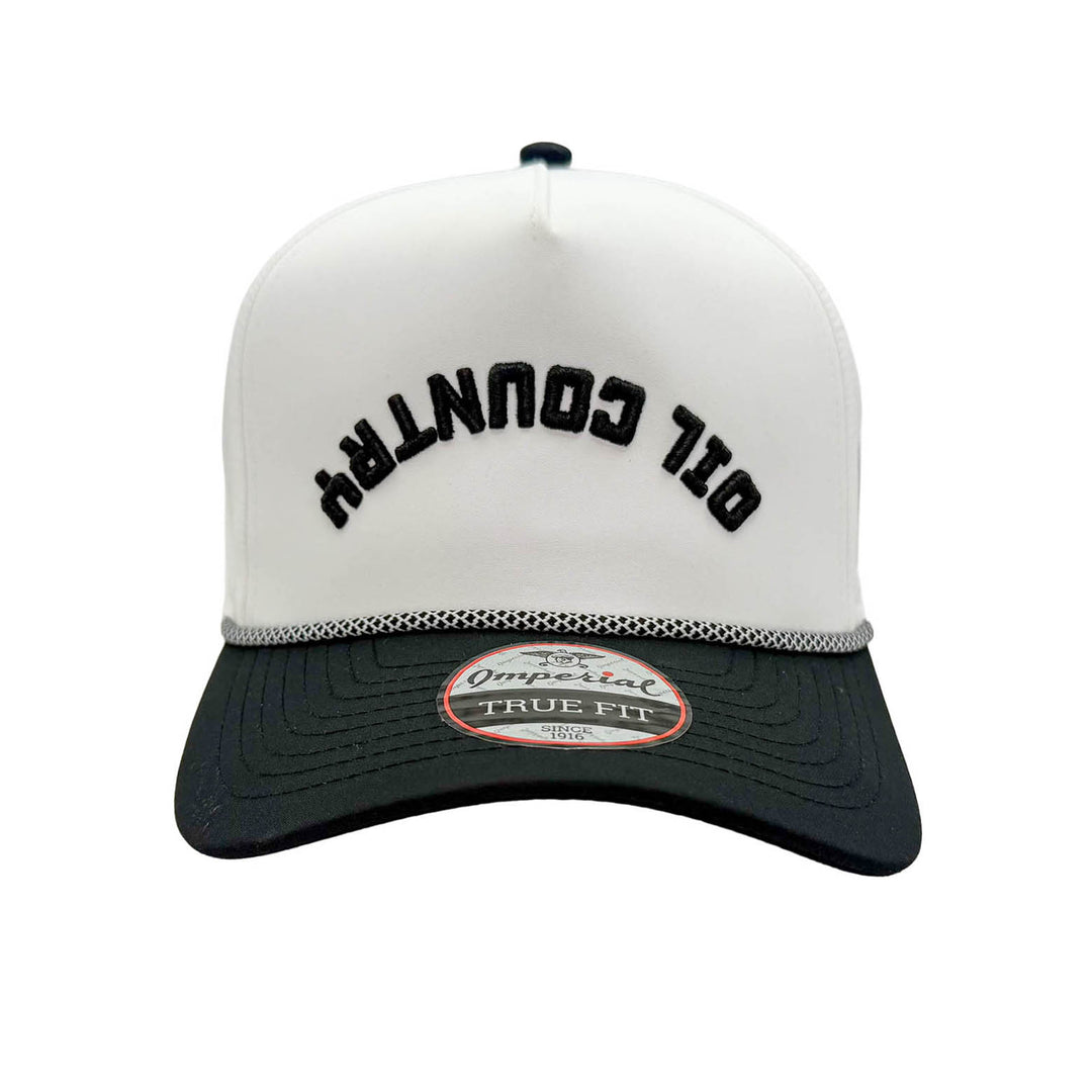 Edmonton Oilers Imperial Sports Black & White Rope Wrightson "Oil Country" Snapback Hat