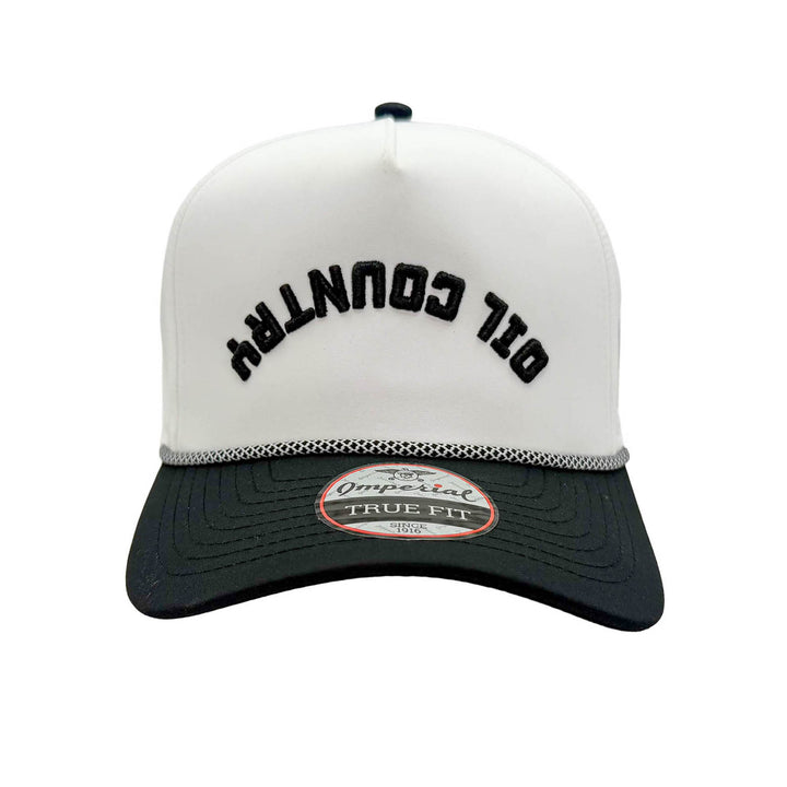 Edmonton Oilers Imperial Sports Black & White Rope Wrightson "Oil Country" Snapback Hat