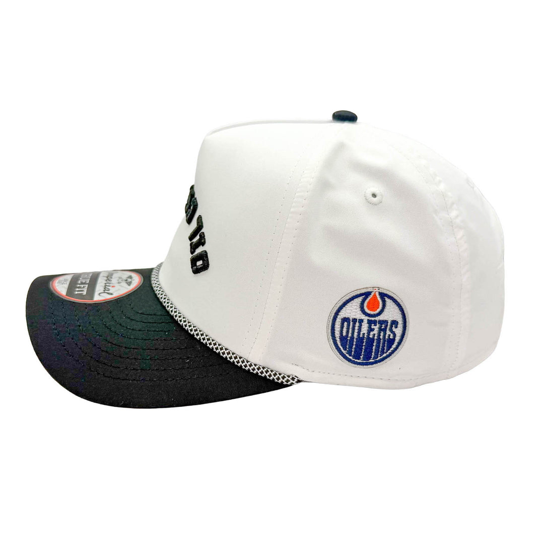 Edmonton Oilers Imperial Sports Black & White Rope Wrightson "Oil Country" Snapback Hat