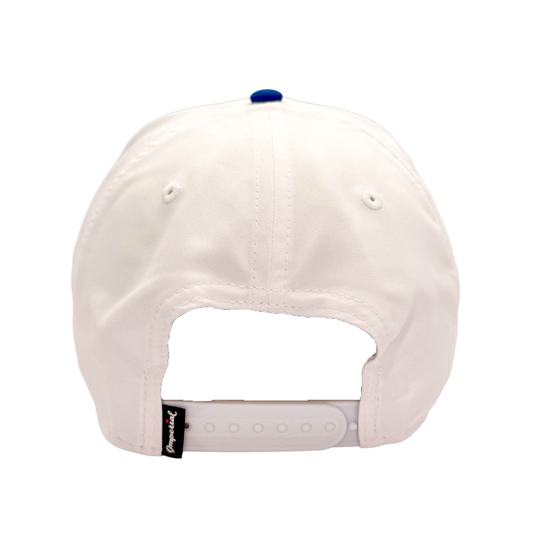 Edmonton Oilers Imperial Sports White & Blue Rope Wrightson Alternate Logo Snapback Hat