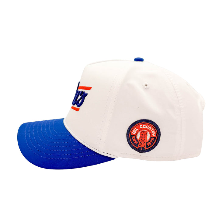 Edmonton Oilers Imperial Sports White & Blue Rope Wrightson Alternate Logo Snapback Hat