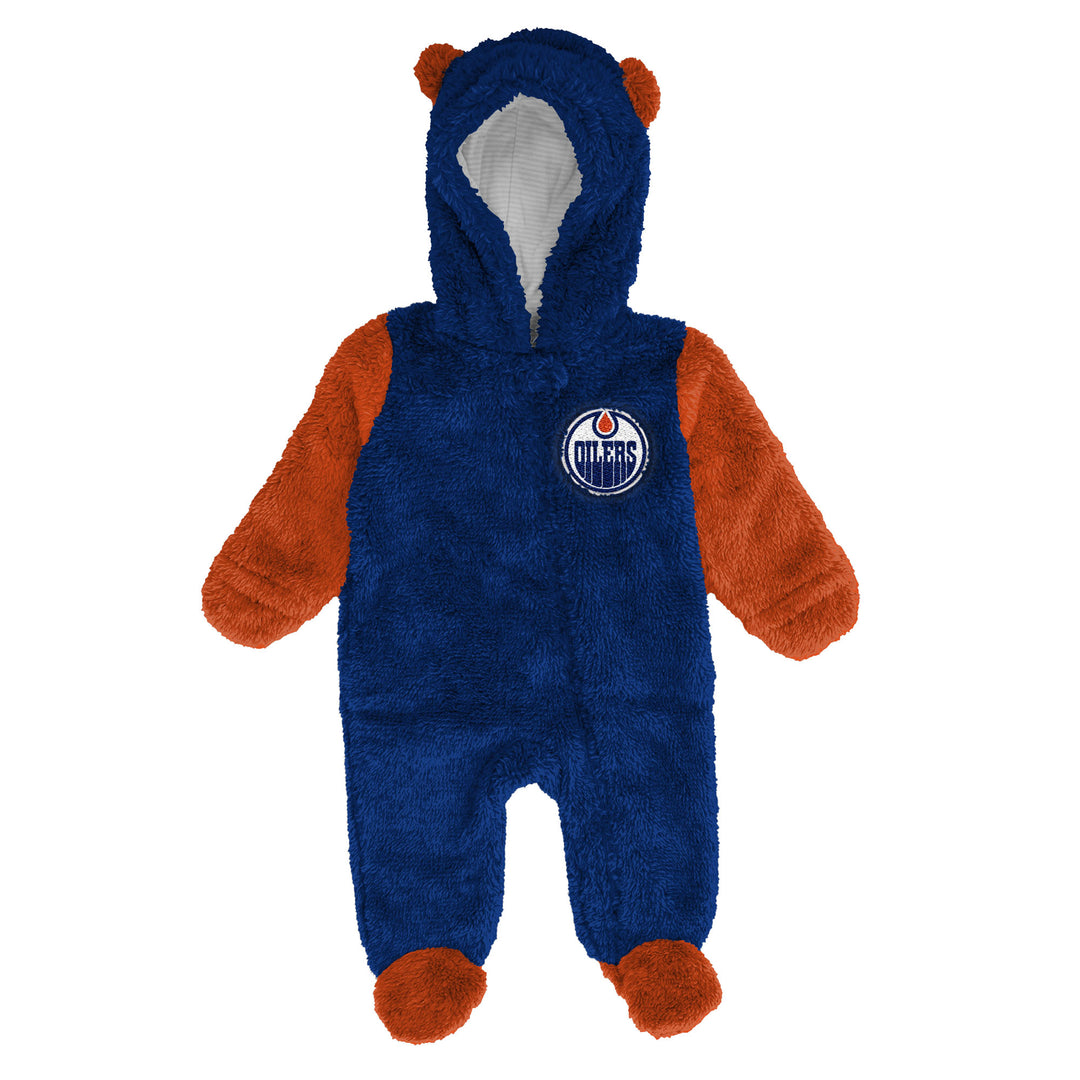 Edmonton Oilers Infant Outerstuff Stay Napping Navy & Orange Bunting Suit